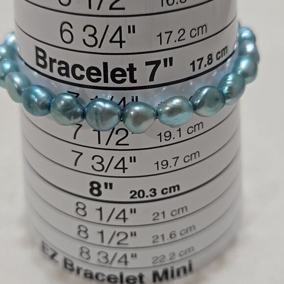 Teal Pearl Bracelet - Picture 4 of 5
